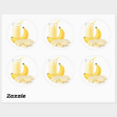 Sticker Rond Secouer la banane (Feuille)
