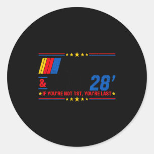 Sticker Rond Secouez et faites cuire 28 si vous n'êtes pas 1er