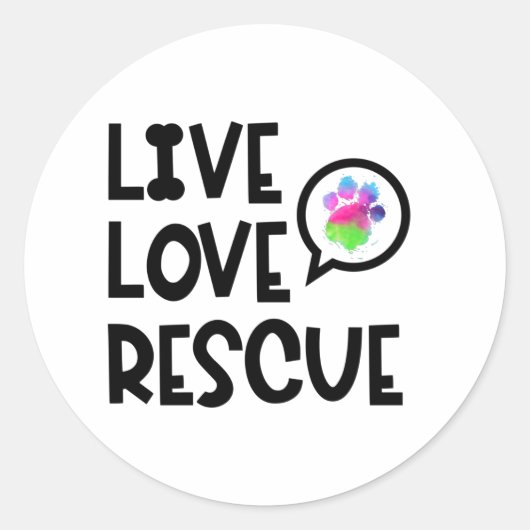 Sticker Rond Secourir Chien Recherche Chien Service Chien Paw C (Devant)