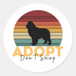 Sticker Rond Secourir le soutien aux animaux de compagnie - Ado