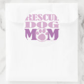 Sticker Rond Secourir maman chien (Sac)