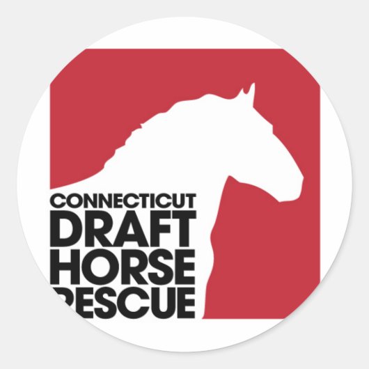 Sticker Rond SECOURT CT Brouillon Horse (Devant)