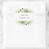 Sticker Rond Secret Garden Rustique Fleurs sauvages (Sac)