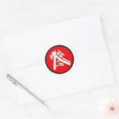 Sticker Rond Secret ideographs (cool exotic symbols) 6a (Enveloppe)