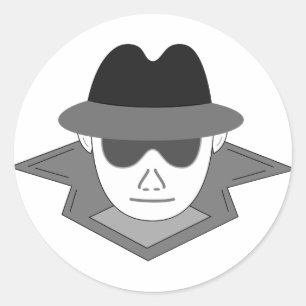 Sticker Rond Secret Spy