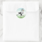 Sticker Rond Secrétaire Bird (Sac)