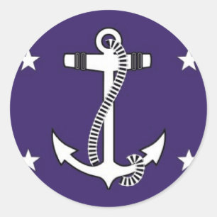 Sticker Rond Secrétaire de la Marine des États-Unis