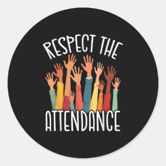 Sticker Rond Secrétaire de présence &amp; Secrétaire de présenc