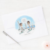 Sticker Rond Secrets de beauté de la Méduse (Enveloppe)