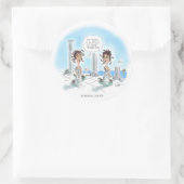 Sticker Rond Secrets de beauté de la Méduse (Sac)