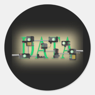 Sticker Rond Sécurité des données