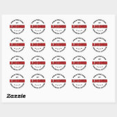 Sticker Rond Sécurité du chien de garde (Feuille)