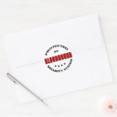 Sticker Rond Sécurité du chien de garde (Enveloppe)