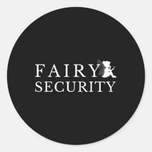 Sticker Rond Sécurité Fée - Costume D'Halloween Facile Pour Par
