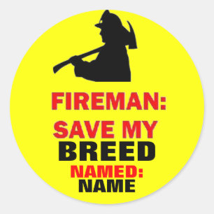 Sticker Rond Sécurité incendie personnalisée Enregistrer mon an