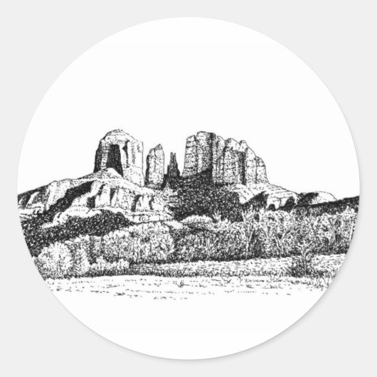 Sticker Rond Sedona (Devant)