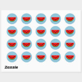 Sticker Rond Segment Melon (Feuille)