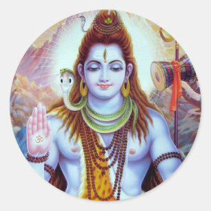 Sticker Rond Seigneur Shiva