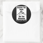 Sticker Rond Seigneurs des conseils (Sac)