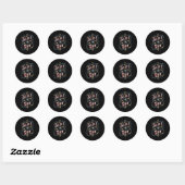 Sticker Rond Seize The Day  (Feuille)