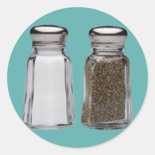 Sticker Rond Sel et poivre