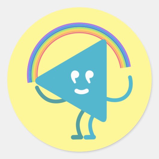 Sticker Rond Selby Rainbow (Devant)