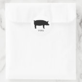 Sticker Rond Sélection de repas au porc (Sac)