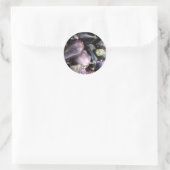 Sticker Rond Sélection des plantes pourpres du marché agricole (Sac)