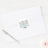 Sticker Rond Sélectionnez Les Points Chauds Dans Le Monde (Enveloppe)