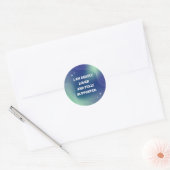 Sticker Rond Self Love, Motivational, Inspirational Quote (Enveloppe)
