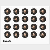 Sticker Rond Self Portrait par Sir Peter Paul Rubens (Feuille)