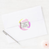 Sticker Rond Selflove inspirational phrase (Enveloppe)