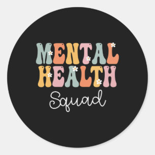 Sticker Rond Semaine de l'Escadron de la santé Jour Super d'app