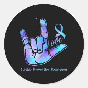 Sticker Rond Semaine de sensibilisation à la prévention du suic