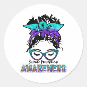 Sticker Rond Semaine de sensibilisation à la prévention du suic