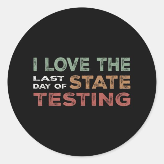 Sticker Rond Semaine de test d'état Terminé Célébration étudian (Devant)