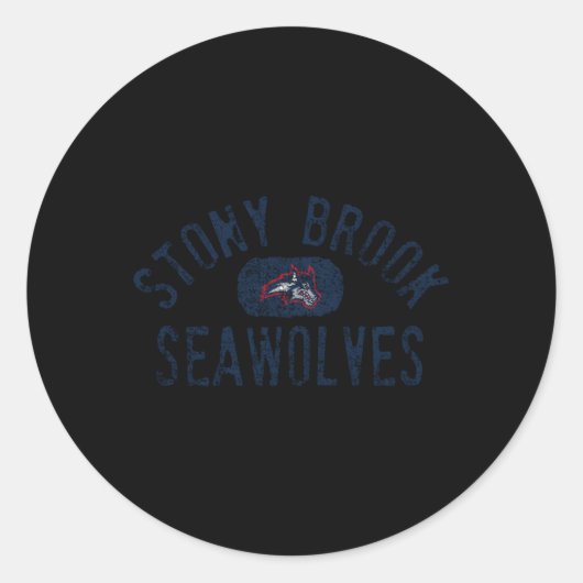 Sticker Rond Semaine des saumons de mer de Stony Brook (Devant)