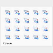Sticker Rond Semaine du requin (Feuille)