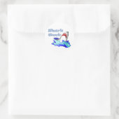 Sticker Rond Semaine du requin (Sac)