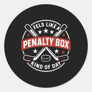 Sticker Rond Semble être une journée de boîte de pénalité de ho