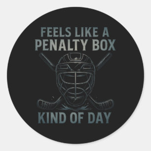 Sticker Rond Semble être une journée en banc des pénalités Humo