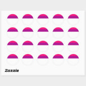 Sticker Rond Semi-bisexual pride flag (Feuille)