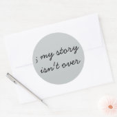 Sticker Rond Semi-Colon; Sensibilisation à la santé mentale (Enveloppe)