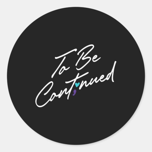 Sticker Rond Semicolon Maintien de la sensibilisation à la sant (Devant)