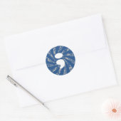 Sticker Rond Semicolon sur les raies (Enveloppe)