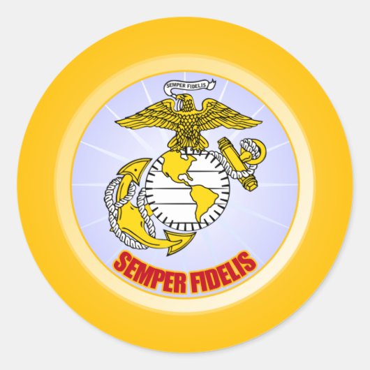 Sticker Rond Semper Fi [EGA] (Devant)