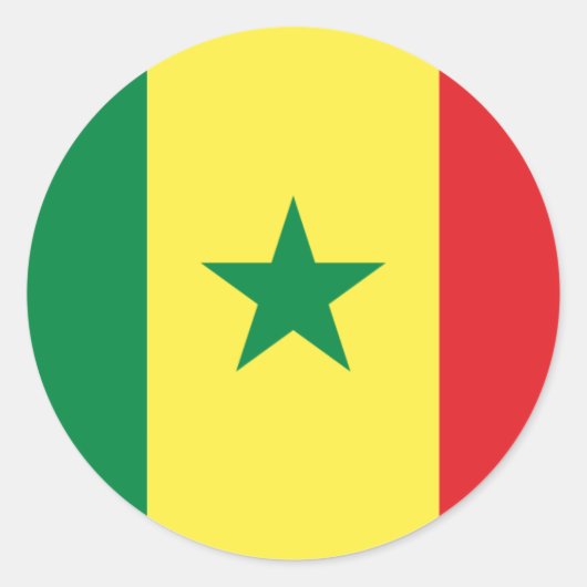 Sticker Rond sénégal (Devant)
