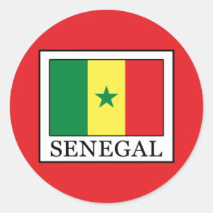 Sticker Rond Sénégal