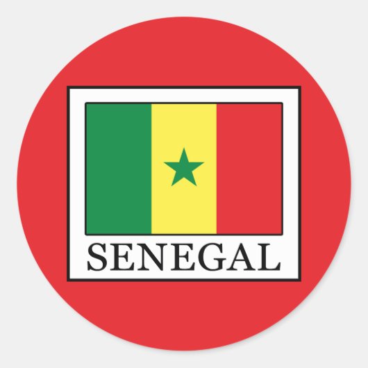 Sticker Rond Sénégal (Devant)