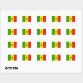 Sticker Rond Sénégal (Feuille)